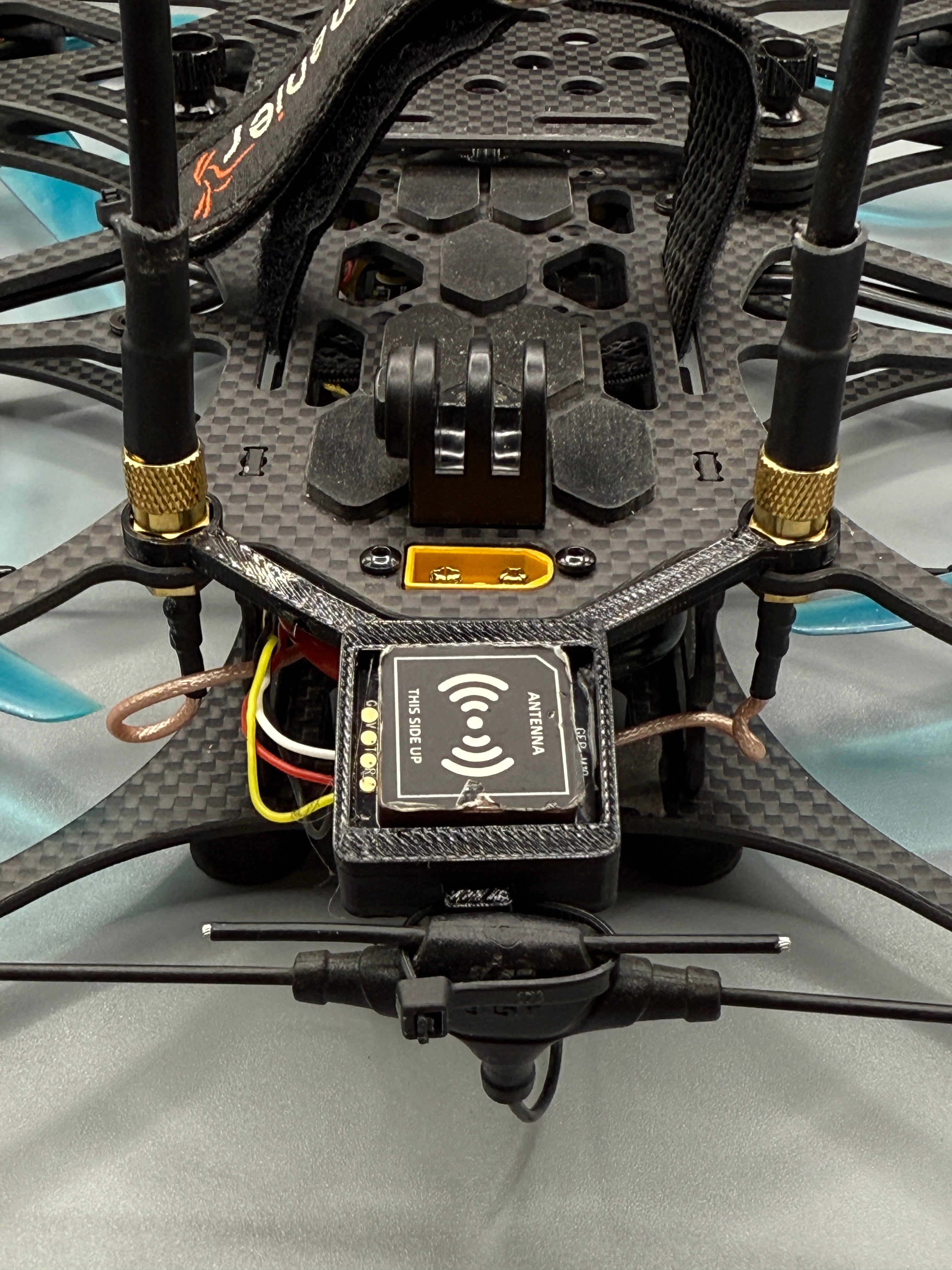 3D Printed GPS & Antenna Mount – Lumenier QAV-Pro Whoop 5" Frame